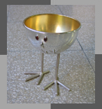 Birds' head wine cup